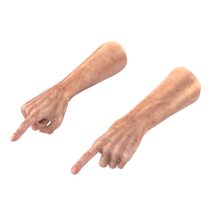 Old Man Hands 3 Pose 2 3D