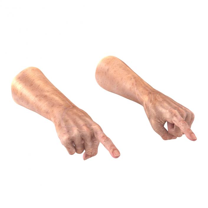 Old Man Hands 3 Pose 2 3D