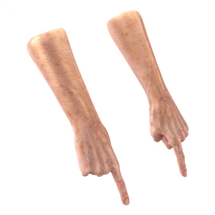 Old Man Hands 3 Pose 2 3D