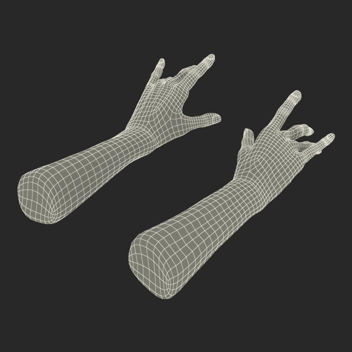 Old Man Hands 2 Pose 3 3D