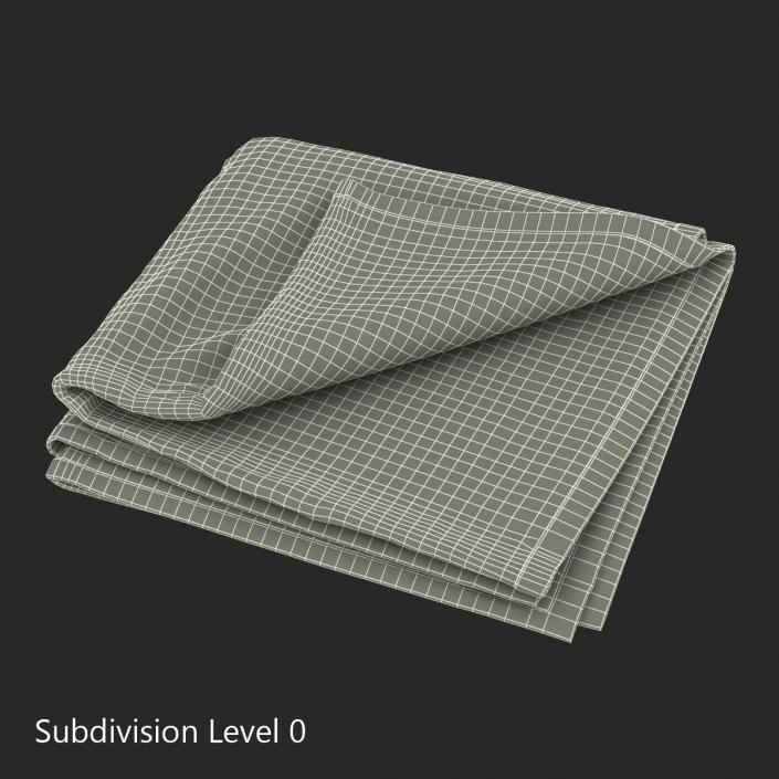 3D Beach Towel 2 model