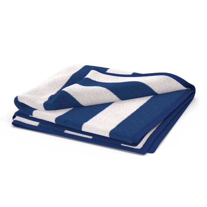 Beach Towel 2 White 3D model