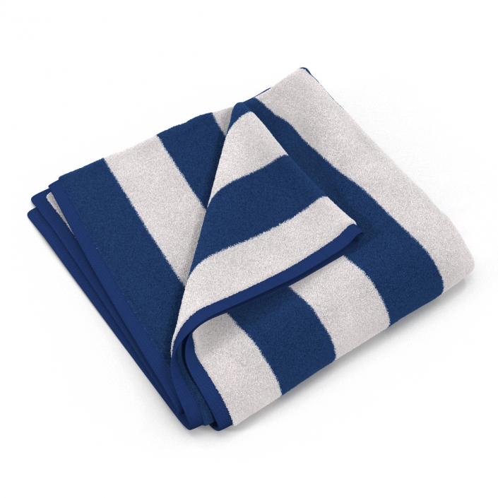 Beach Towel 2 White 3D model