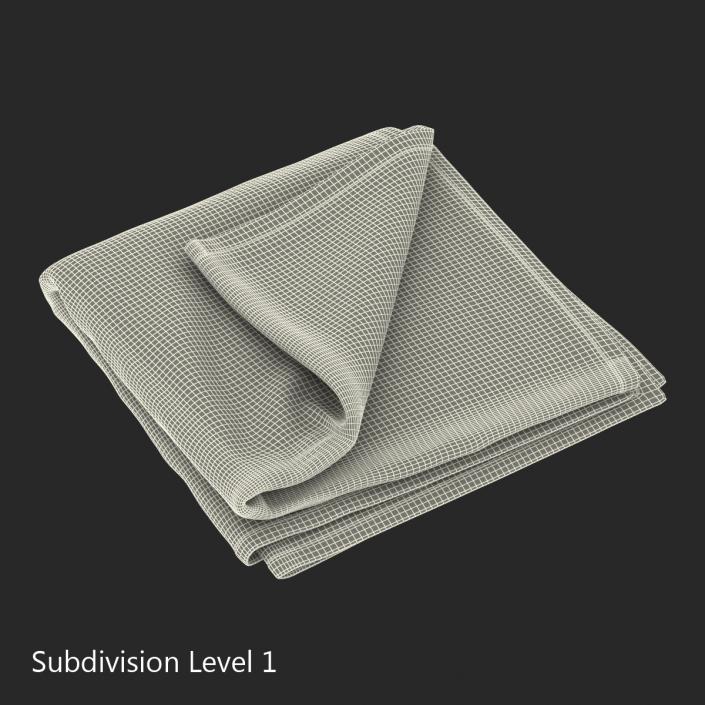 Beach Towel 2 White 3D model