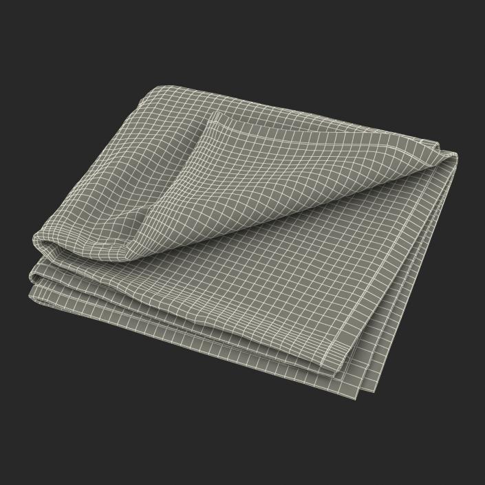 Beach Towel 2 White 3D model