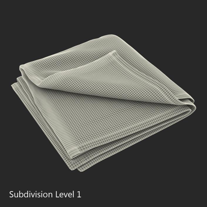 Beach Towel 2 Green 3D model