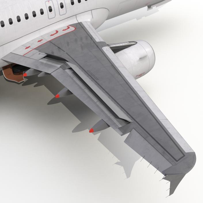 Airbus A320 Air France Rigged 3D model