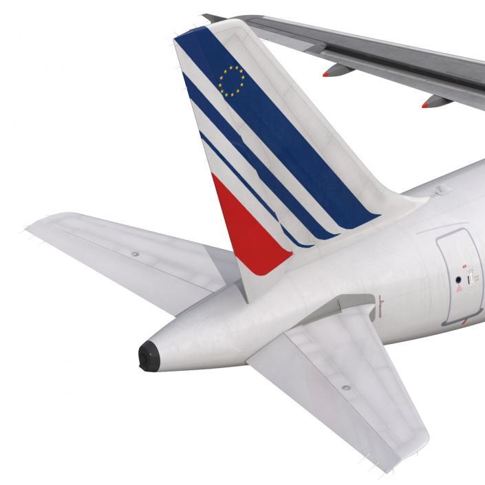 Airbus A320 Air France Rigged 3D model