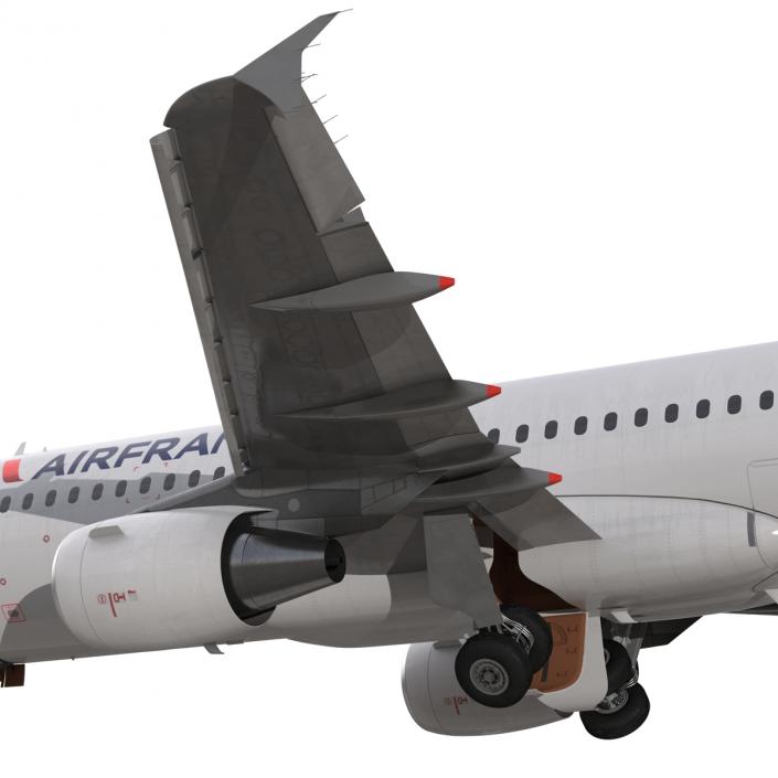 Airbus A320 Air France Rigged 3D model