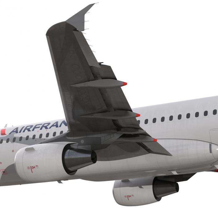 Airbus A320 Air France Rigged 3D model