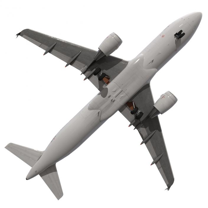 Airbus A320 Air France Rigged 3D model