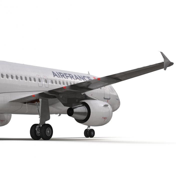 Airbus A320 Air France Rigged 3D model