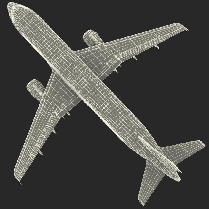 Airbus A320 Air France Rigged 3D model