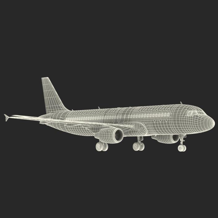 Airbus A320 Air France Rigged 3D model