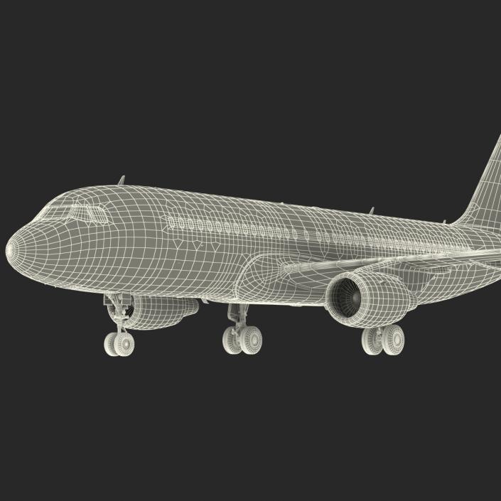 Airbus A320 Air France Rigged 3D model