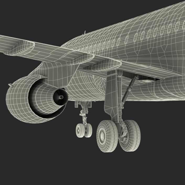 Airbus A320 Air France Rigged 3D model