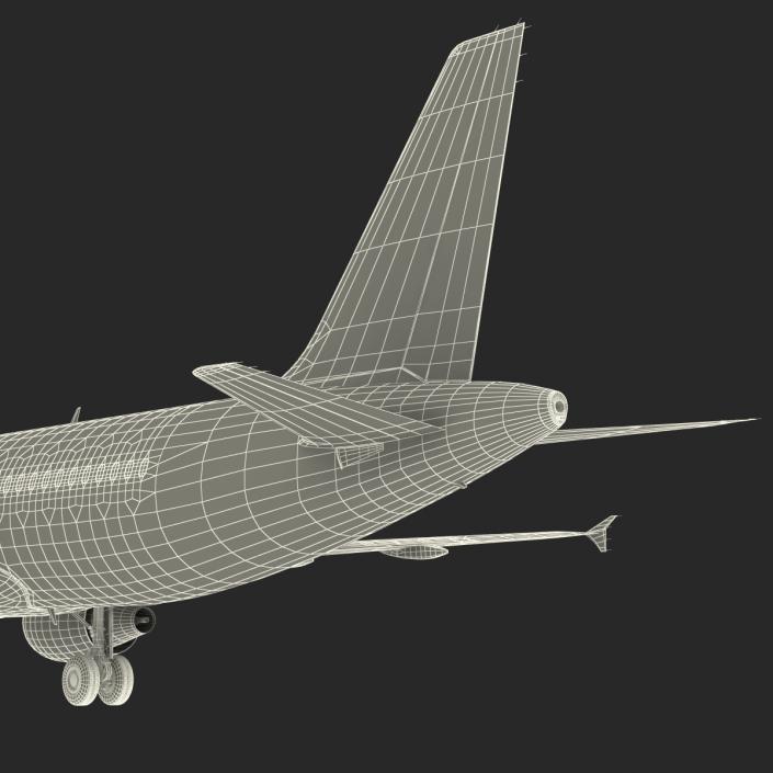 Airbus A320 British Airways Rigged 3D model