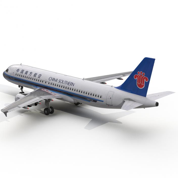 Airbus A320 China Southern Airlines Rigged 3D