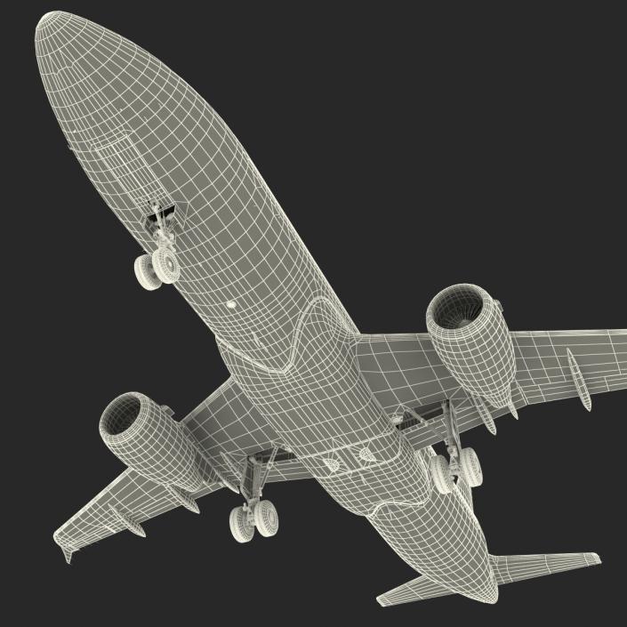 3D Airbus A320 EasyJet Rigged