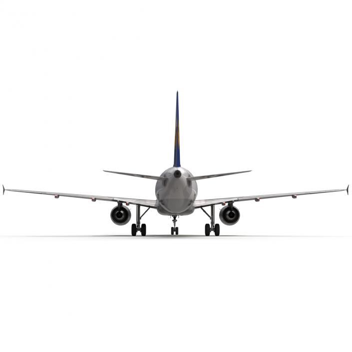 3D Airbus A320 Lufthansa Rigged model