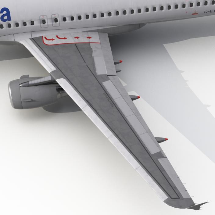 3D Airbus A320 Lufthansa Rigged model