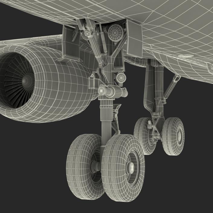 3D Airbus A320 Lufthansa Rigged model