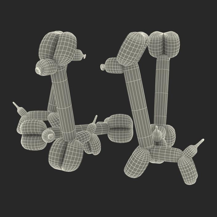 3D model Balloon Giraffes Set