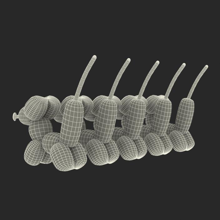 3D Balloon Mouses Set model