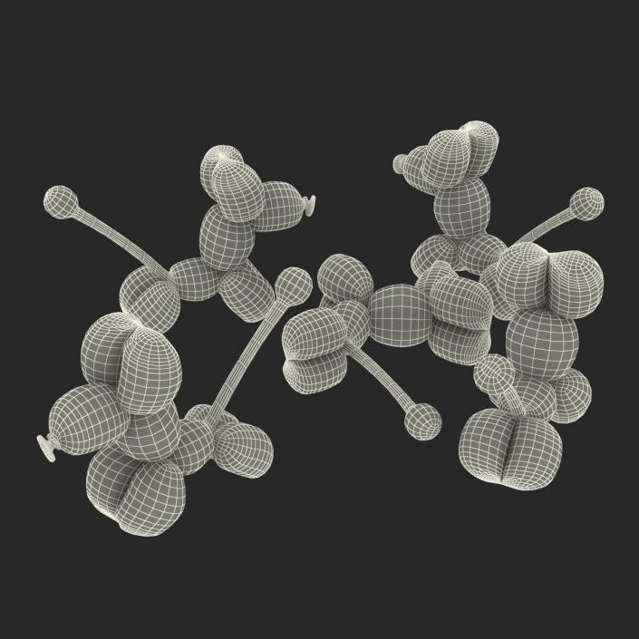 Balloon Poodles Set 3D model