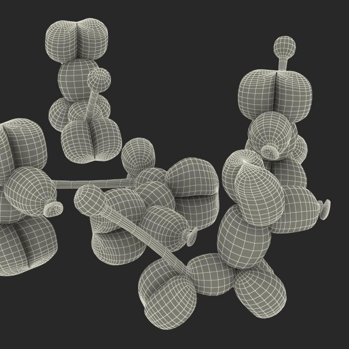 Balloon Poodles Set 3D model