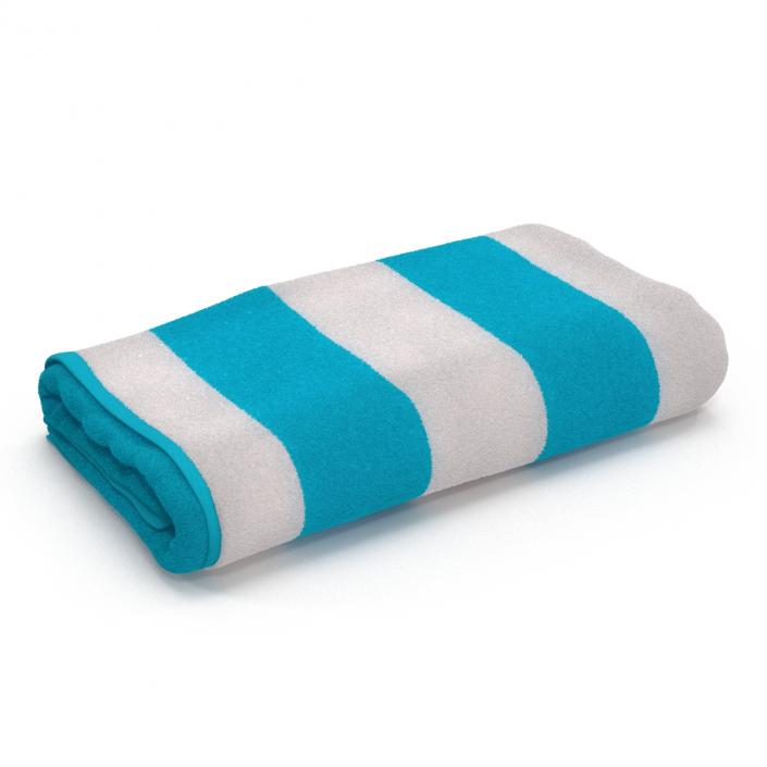 3D Beach Towel 3 model