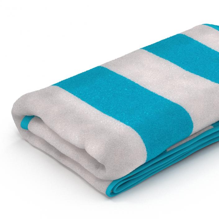 3D Beach Towel 3 model