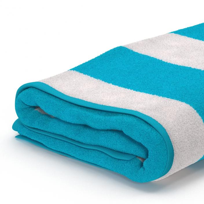 3D Beach Towel 3 model