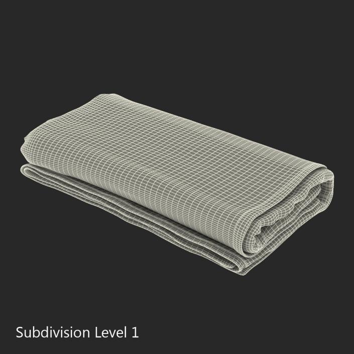 3D Beach Towel 3 model