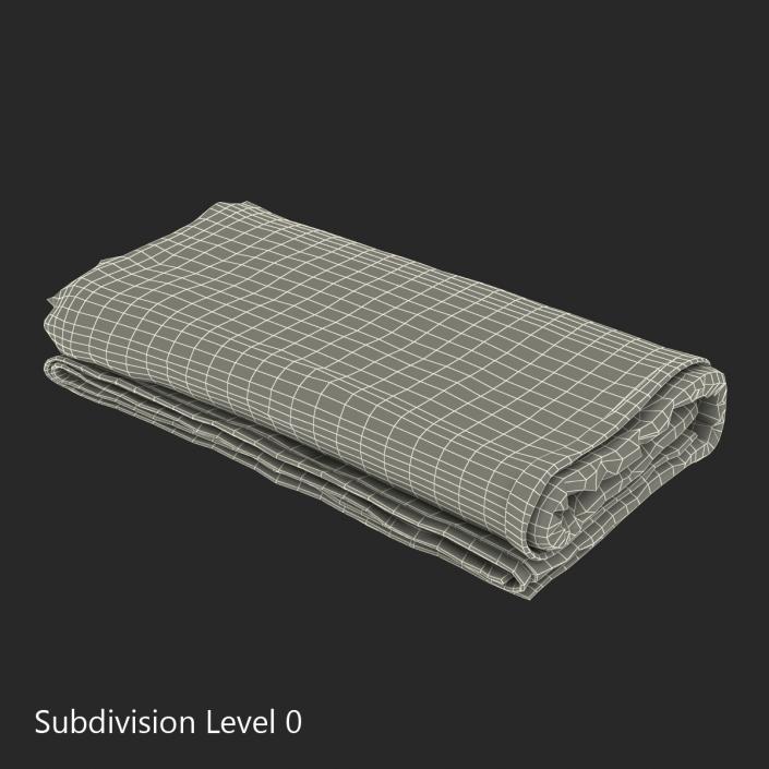 Beach Towel 3 Green 3D model