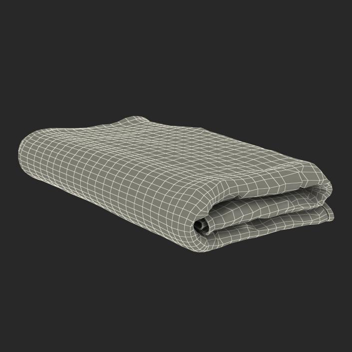 Beach Towel 3 Green 3D model