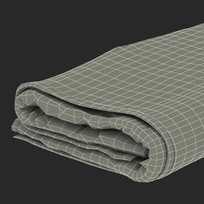 Beach Towel 3 Green 3D model