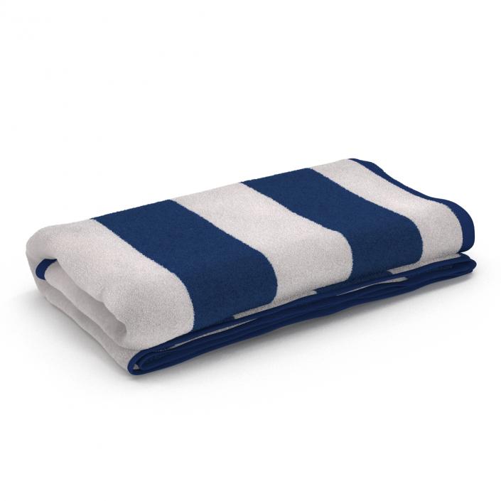 Beach Towel 3 White 3D model