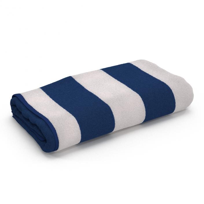 Beach Towel 3 White 3D model