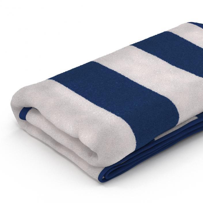 Beach Towel 3 White 3D model