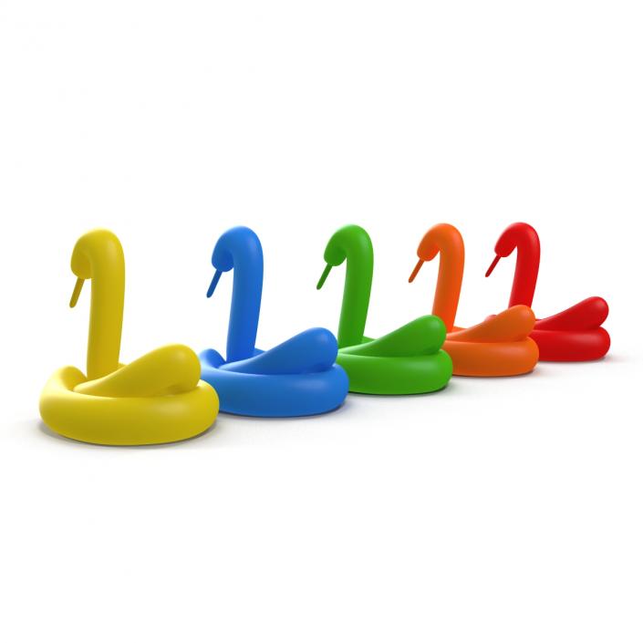 Balloon Swans Set 3D