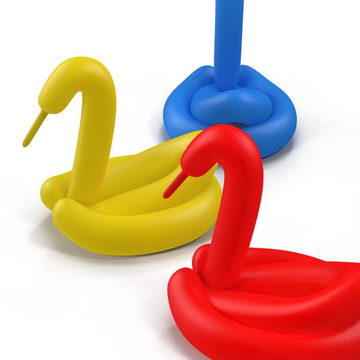 Balloon Swans Set 3D