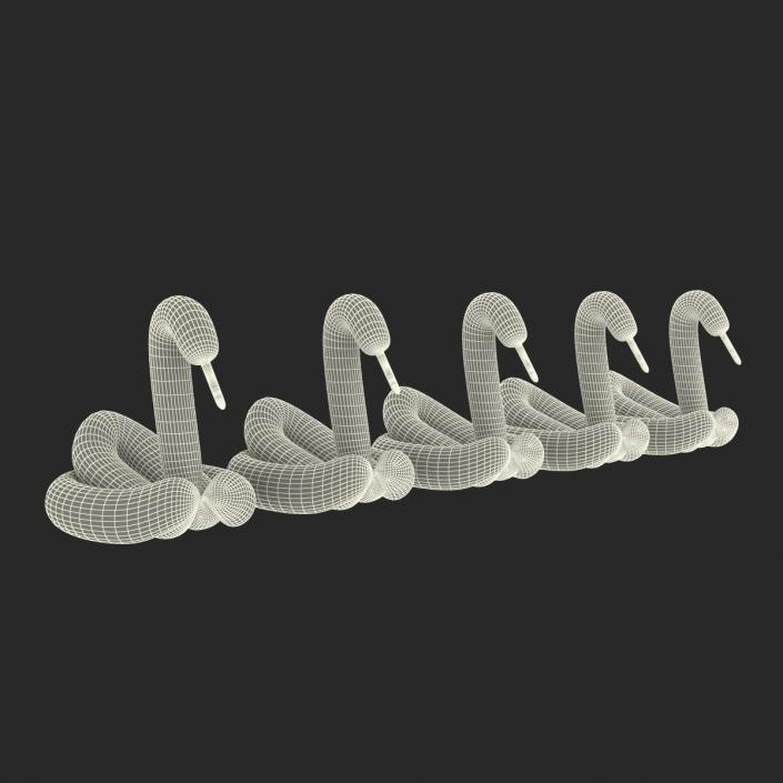 Balloon Swans Set 3D