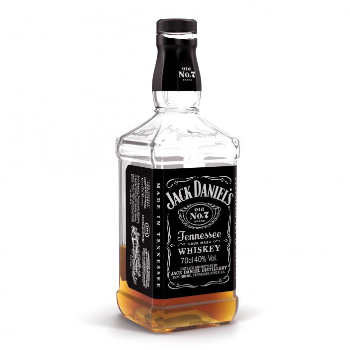 Jack Daniels Bottle Half Full 3D model