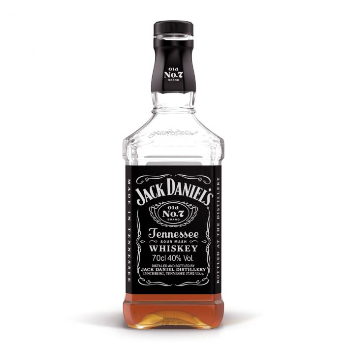 Jack Daniels Bottle Half Full 3D model