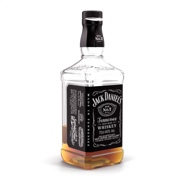 Jack Daniels Bottle Half Full 3D model