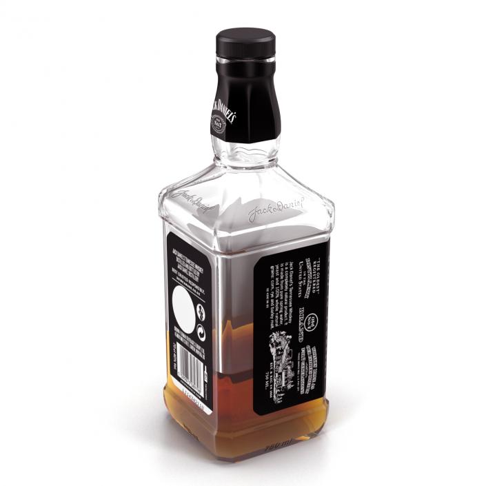 Jack Daniels Bottle Half Full 3D model