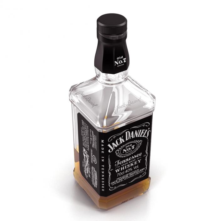 Jack Daniels Bottle Half Full 3D model