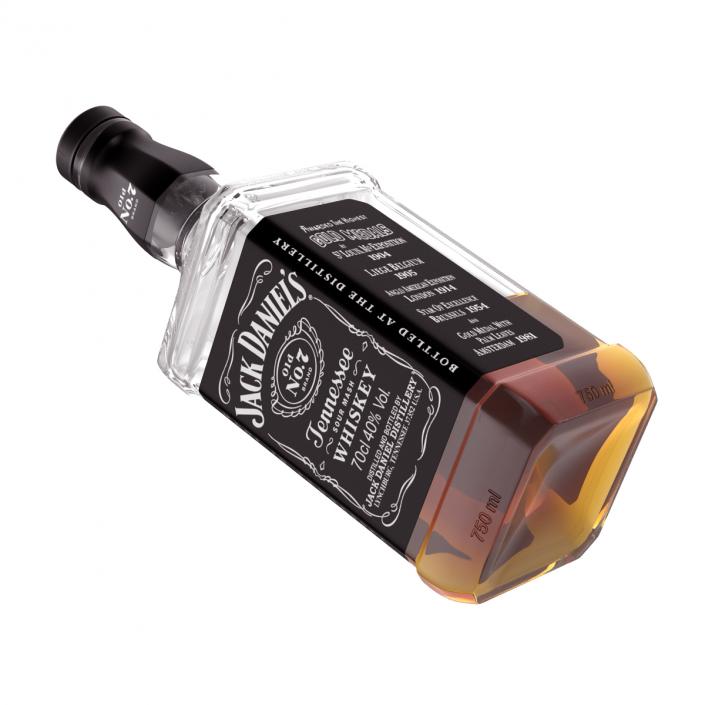 Jack Daniels Bottle Half Full 3D model