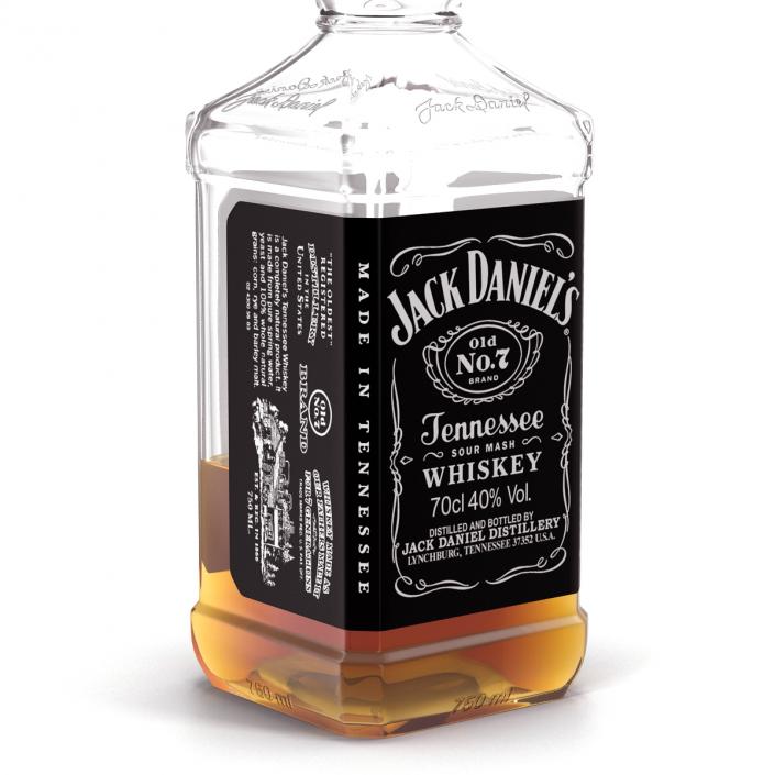 Jack Daniels Bottle Half Full 3D model